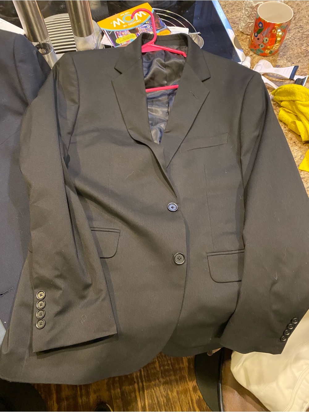 Dockers Black Suit Blazer - Classic Two-Button